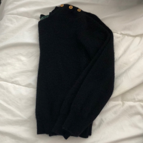 Black cashmere sweater - Picture 1 of 2